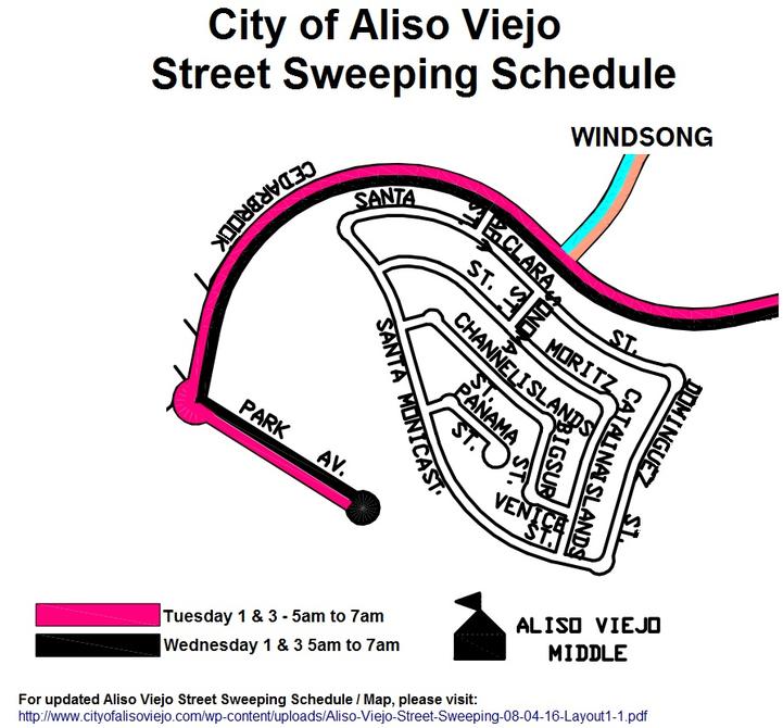 Cedarbrook Street Sweeping Schedule